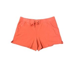 Sonoma Goods For Life Womens XL Coral  French Terry Lounge Shorts Drawstring